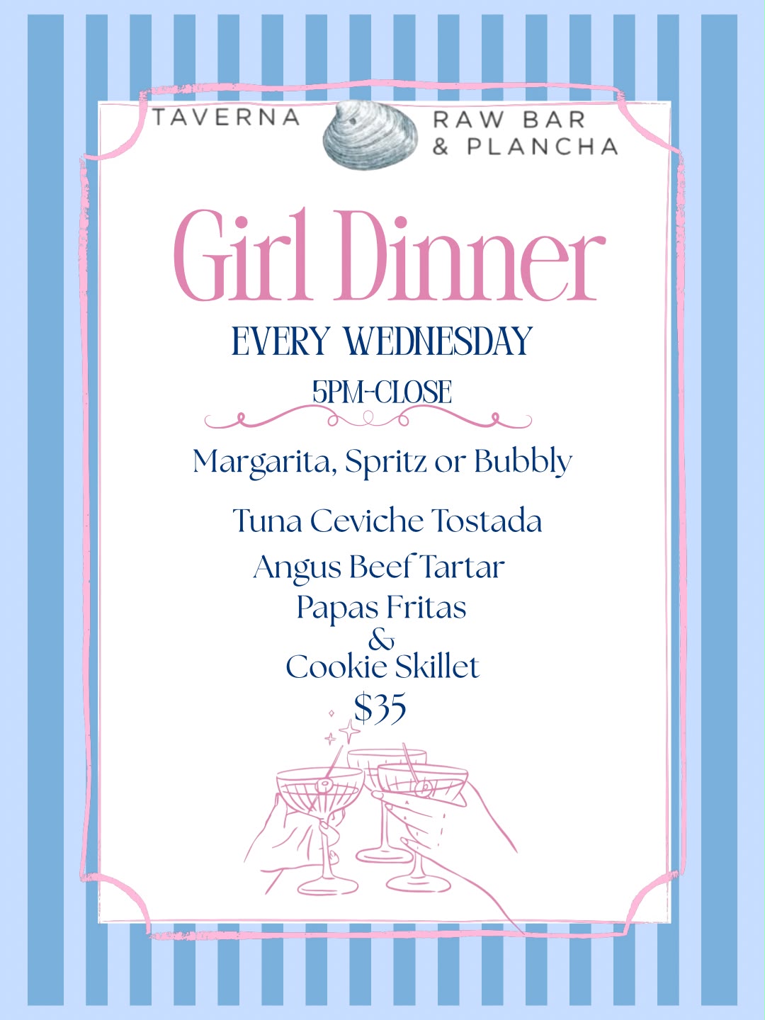Taverna Raw Bar & Plancha Menu